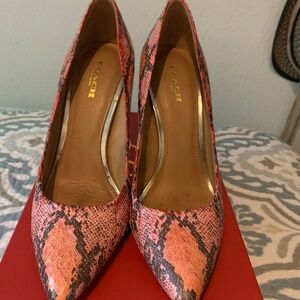Coach leather shoes
